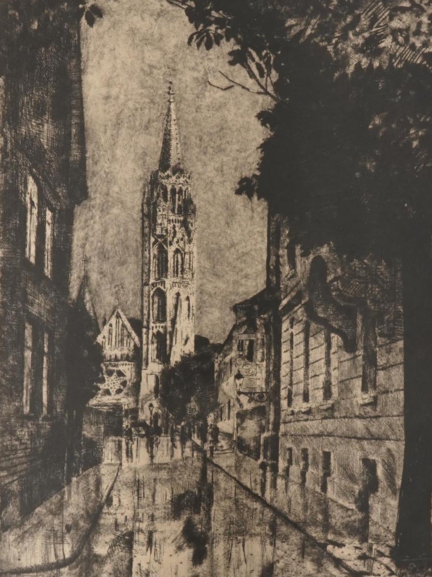 ANTIQUE ARCHITECTURE ETCHINGS BY ALBRECHT BRUCK PIC-5